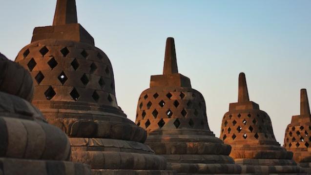 A photo of temples in Asia