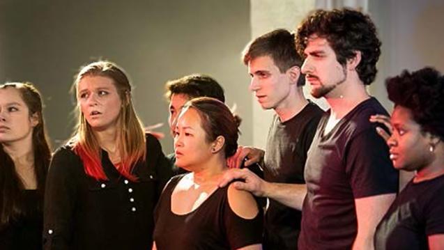 Actors of Theatre for Change 2018, a project of the Master's program in Drama Therapy at California Institute of Integral Studies CIIIS in San Francisco