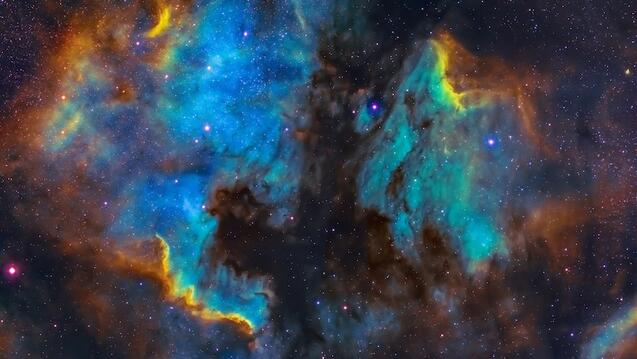 Image of colorful deep space