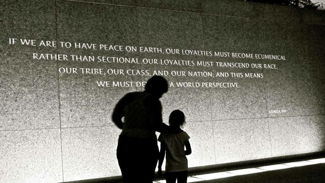 Quote at the Martin Luther King Jr Memorial