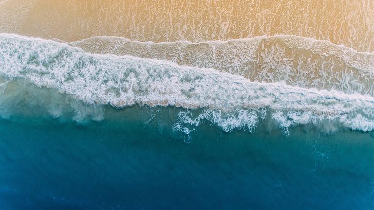 Beach from above