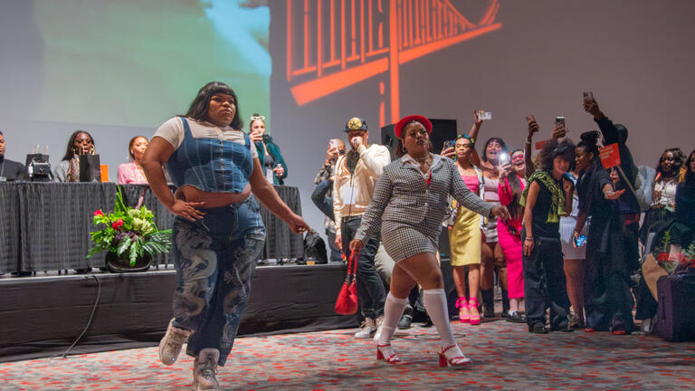 Ball participants at Generations, an event supporting the Black LGBTQIA+ community in San Francisco